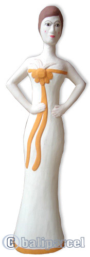 Wooden Figure, Hand Carved From Albesia Wood