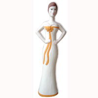 Wooden Figure, Hand Carved From Albesia Wood