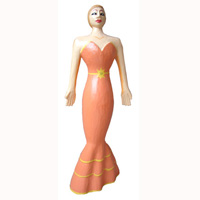 Wooden Figure, Hand Carved From Albesia Wood