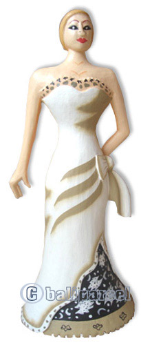 Wooden Figure, Hand Carved From Albesia Wood