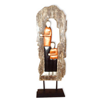 Wooden Stand Abstract, Hand Carved From Albesia Wood