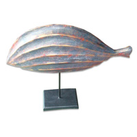Wooden Stand, Hand Carved From Albesia Wood
