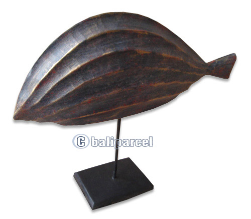 Wooden Stand, Hand Carved From Albesia Wood