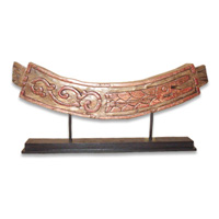 Wooden Stand Decoration, Hand Carved From Albesia Wood