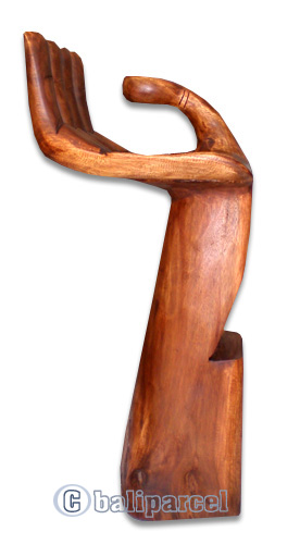 Wooden Bar Chair, Hand Carved From Suar Wood