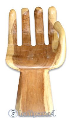 Wooden Chair, Hand Carved From Suar Wood