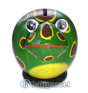 Wooden Coins Box, Hand Carved From Albesia Wood