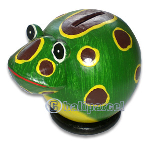 Wooden Coins Box, Hand Carved From Albesia Wood