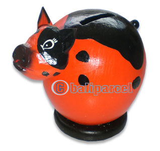 Wooden Coins Box, Hand Carved From Albesia Wood