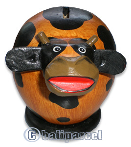 Wooden Coins Box, Hand Carved From Albesia Wood