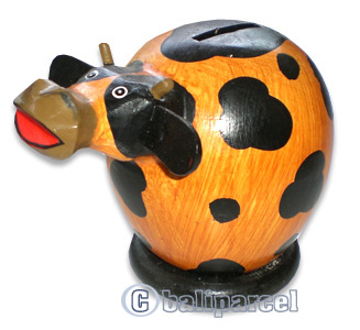 Wooden Coins Box, Hand Carved From Albesia Wood