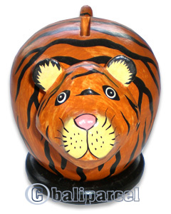 Wooden Coins Box, Hand Carved From Albesia Wood