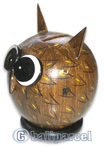 Wooden Coins Box, Hand Carved From Albesia Wood