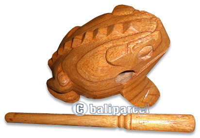 Wooden Sound Frog, Hand Made From Hibiscus Wood