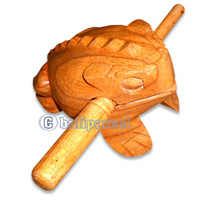 Wooden Sound Frog, Hand Made From Hibiscus Wood