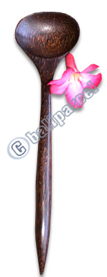 Wooden Soup Spoon, Hand Carved From Coconut Wood