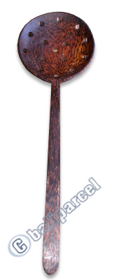 Wooden Spoon With Hole, Hand Carved From Coconut Wood