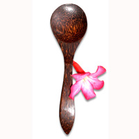Wooden Spoon For Rice, Hand Carved From Coconut Wood