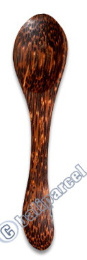 Wooden Sugar Spoon, Hand Carved From Coconut Wood