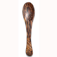 Wooden Salt And Papper Spoon, Hand Carved From Coconut Wood