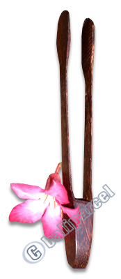 Wooden Bread Spoon, Hand Carved From Coconut Wood