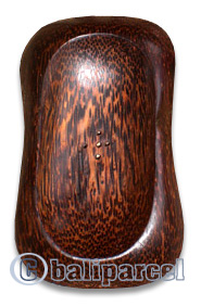 Wooden Soap Dish, Hand Carved From Coconut Wood