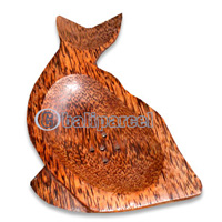 Wooden Soap Dish, Hand Carved From Coconut Wood