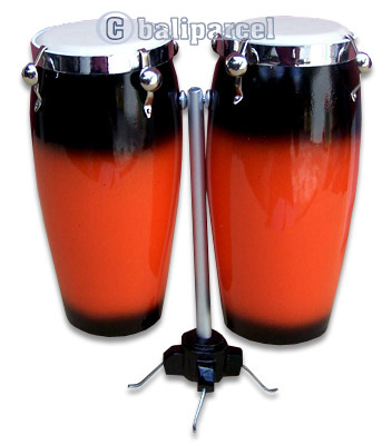 Set Of 2 Bongo Drums, Miniature Of Music Instrument