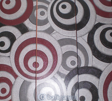 Dot Art Painting On Canvas, Set Of 3 (3 Canvas)