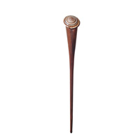 Wooden Hair Ornament Inlaid With Shell
