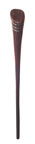 Wooden Hair Ornament Inlaid With Stainless