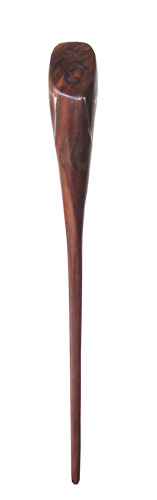 Wooden Hair Ornament Inlaid With Stainless