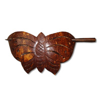 Wooden Handcarved Hair Ornament