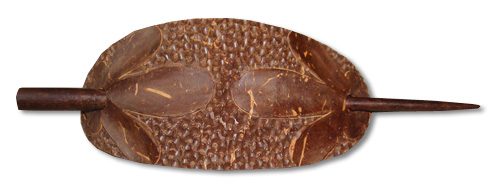 Wooden Handcarved Hair Ornament