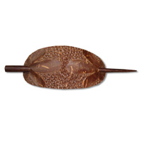 Wooden Handcarved Hair Ornament