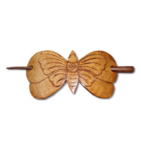 Wooden Handcarved Hair Ornament