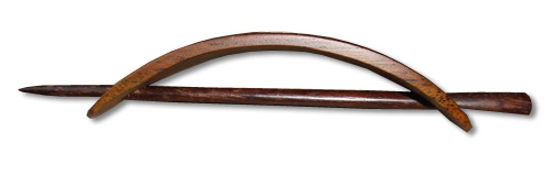 Wooden Handcarved Hair Ornament