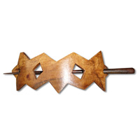 Wooden Handcarved Hair Ornament