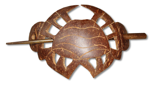 Wooden Handcarved Hair Ornament