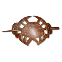 Wooden Handcarved Hair Ornament