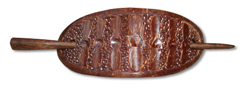 Wooden Handcarved Hair Ornament