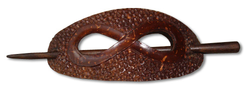 Wooden Handcarved Hair Ornament
