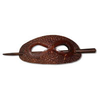 Wooden Handcarved Hair Ornament