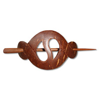Wooden Handcarved Hair Ornament