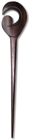 Wooden Plain Hair Ornament