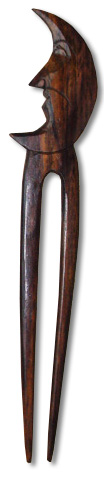 Wooden Plain Hair Ornament