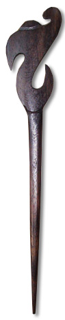 Wooden Plain Hair Ornament
