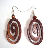 Wooden Plain Earring