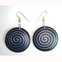 Wooden Handpainted Earring