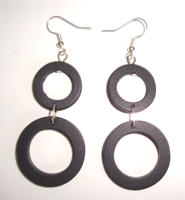 Wooden Plain Earring
